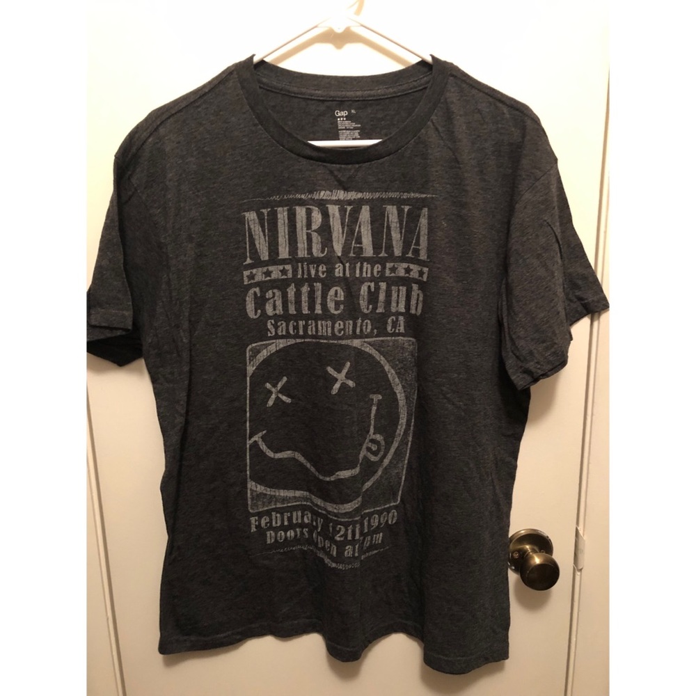 Men’s GAP grey Nirvana tee